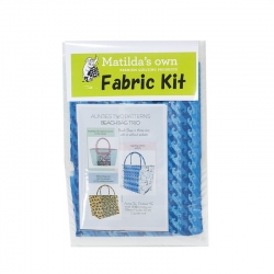 Beach Bag Kit - includes Pattern,Fabric and Stabilizer ( Waves )